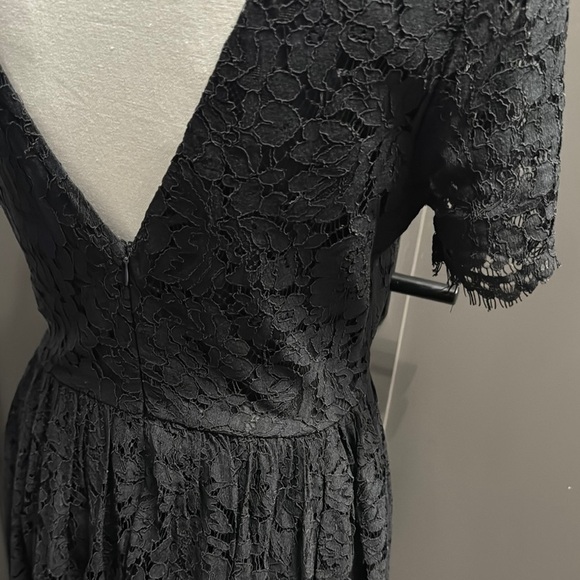 Lulu's Black Lace Fit and Flare Mini Dress - Picture 8 of 11